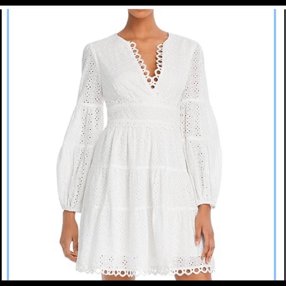 Lost and Wander white Eyelet dress